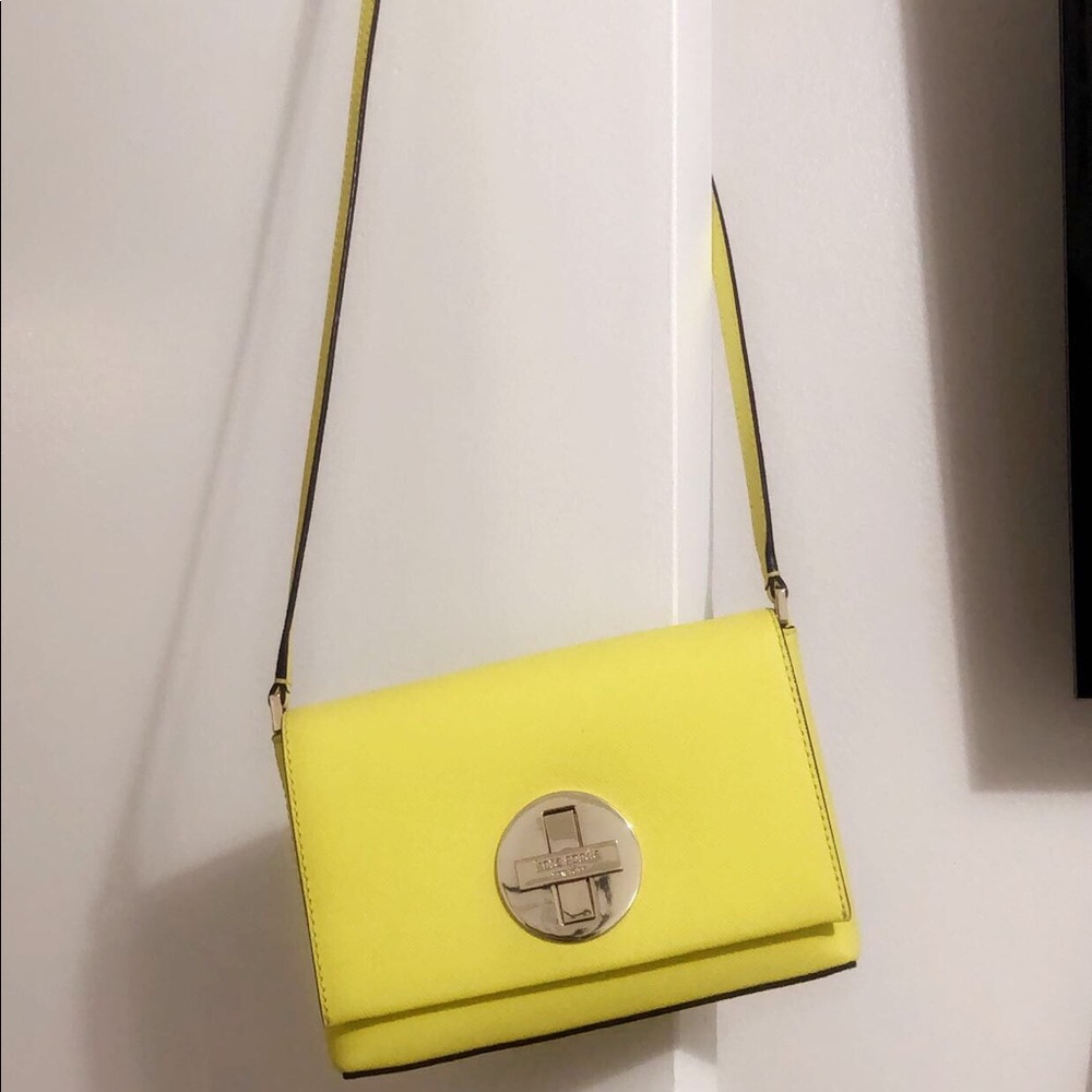 Yellow Kate Spade crossbody